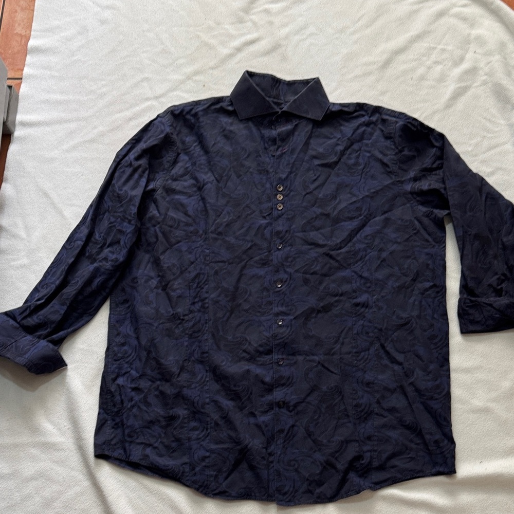 Men's Navy Dress Shirt